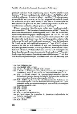 Image of the Page - 226 - in Regularisierungen irregulär aufhältiger Migrantinnen und Migranten - Deutschland, Österreich und Spanien im Rechtsvergleich