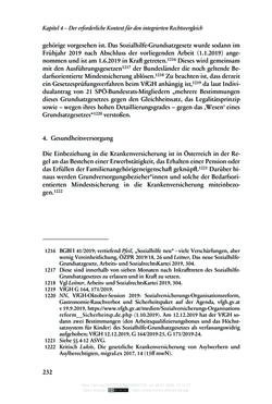 Image of the Page - 232 - in Regularisierungen irregulär aufhältiger Migrantinnen und Migranten - Deutschland, Österreich und Spanien im Rechtsvergleich