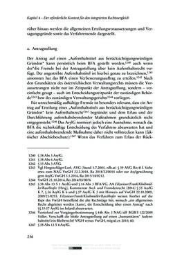 Bild der Seite - 236 - in Regularisierungen irregulär aufhältiger Migrantinnen und Migranten - Deutschland, Österreich und Spanien im Rechtsvergleich