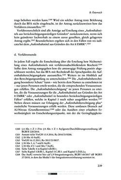 Bild der Seite - 239 - in Regularisierungen irregulär aufhältiger Migrantinnen und Migranten - Deutschland, Österreich und Spanien im Rechtsvergleich