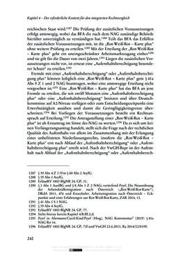 Bild der Seite - 242 - in Regularisierungen irregulär aufhältiger Migrantinnen und Migranten - Deutschland, Österreich und Spanien im Rechtsvergleich