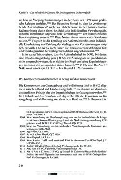 Image of the Page - 244 - in Regularisierungen irregulär aufhältiger Migrantinnen und Migranten - Deutschland, Österreich und Spanien im Rechtsvergleich