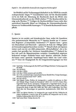 Image of the Page - 248 - in Regularisierungen irregulär aufhältiger Migrantinnen und Migranten - Deutschland, Österreich und Spanien im Rechtsvergleich