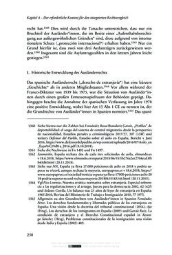 Image of the Page - 250 - in Regularisierungen irregulär aufhältiger Migrantinnen und Migranten - Deutschland, Österreich und Spanien im Rechtsvergleich