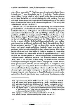 Bild der Seite - 252 - in Regularisierungen irregulär aufhältiger Migrantinnen und Migranten - Deutschland, Österreich und Spanien im Rechtsvergleich