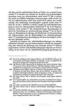 Image of the Page - 261 - in Regularisierungen irregulär aufhältiger Migrantinnen und Migranten - Deutschland, Österreich und Spanien im Rechtsvergleich