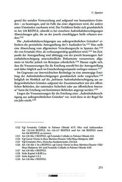 Image of the Page - 271 - in Regularisierungen irregulär aufhältiger Migrantinnen und Migranten - Deutschland, Österreich und Spanien im Rechtsvergleich