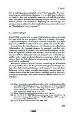 Image of the Page - 275 - in Regularisierungen irregulär aufhältiger Migrantinnen und Migranten - Deutschland, Österreich und Spanien im Rechtsvergleich