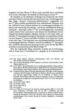 Image of the Page - 279 - in Regularisierungen irregulär aufhältiger Migrantinnen und Migranten - Deutschland, Österreich und Spanien im Rechtsvergleich