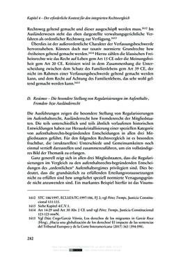 Image of the Page - 282 - in Regularisierungen irregulär aufhältiger Migrantinnen und Migranten - Deutschland, Österreich und Spanien im Rechtsvergleich