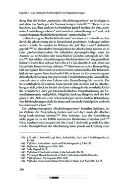 Image of the Page - 296 - in Regularisierungen irregulär aufhältiger Migrantinnen und Migranten - Deutschland, Österreich und Spanien im Rechtsvergleich