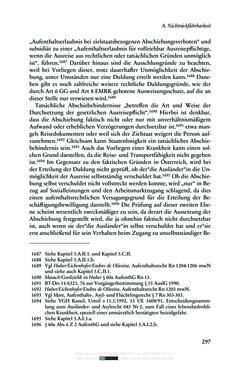 Image of the Page - 297 - in Regularisierungen irregulär aufhältiger Migrantinnen und Migranten - Deutschland, Österreich und Spanien im Rechtsvergleich