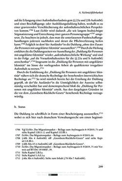 Image of the Page - 299 - in Regularisierungen irregulär aufhältiger Migrantinnen und Migranten - Deutschland, Österreich und Spanien im Rechtsvergleich