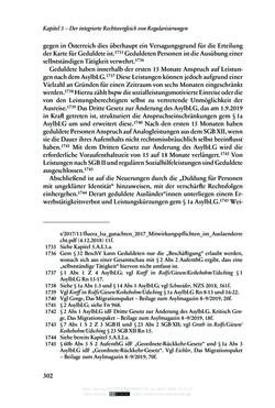 Image of the Page - 302 - in Regularisierungen irregulär aufhältiger Migrantinnen und Migranten - Deutschland, Österreich und Spanien im Rechtsvergleich