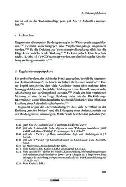 Image of the Page - 303 - in Regularisierungen irregulär aufhältiger Migrantinnen und Migranten - Deutschland, Österreich und Spanien im Rechtsvergleich