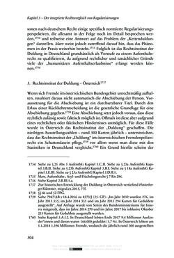Image of the Page - 304 - in Regularisierungen irregulär aufhältiger Migrantinnen und Migranten - Deutschland, Österreich und Spanien im Rechtsvergleich