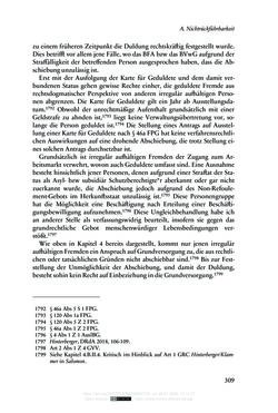 Image of the Page - 309 - in Regularisierungen irregulär aufhältiger Migrantinnen und Migranten - Deutschland, Österreich und Spanien im Rechtsvergleich