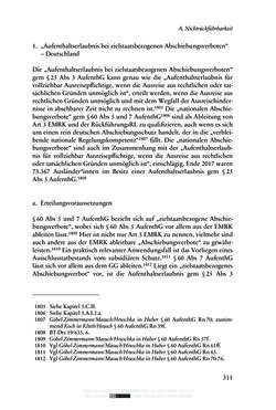 Image of the Page - 311 - in Regularisierungen irregulär aufhältiger Migrantinnen und Migranten - Deutschland, Österreich und Spanien im Rechtsvergleich