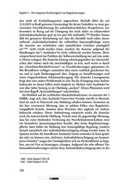 Image of the Page - 320 - in Regularisierungen irregulär aufhältiger Migrantinnen und Migranten - Deutschland, Österreich und Spanien im Rechtsvergleich