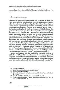 Bild der Seite - 324 - in Regularisierungen irregulär aufhältiger Migrantinnen und Migranten - Deutschland, Österreich und Spanien im Rechtsvergleich
