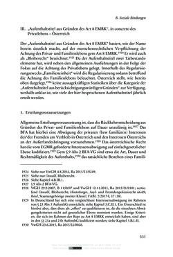 Bild der Seite - 331 - in Regularisierungen irregulär aufhältiger Migrantinnen und Migranten - Deutschland, Österreich und Spanien im Rechtsvergleich