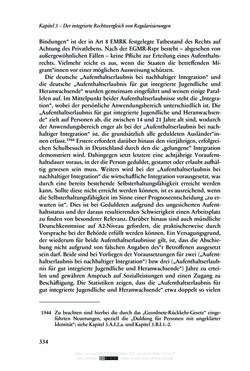 Bild der Seite - 334 - in Regularisierungen irregulär aufhältiger Migrantinnen und Migranten - Deutschland, Österreich und Spanien im Rechtsvergleich