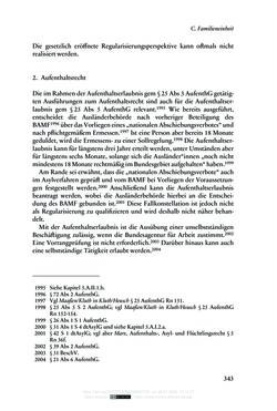 Image of the Page - 343 - in Regularisierungen irregulär aufhältiger Migrantinnen und Migranten - Deutschland, Österreich und Spanien im Rechtsvergleich