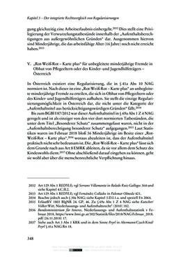 Image of the Page - 348 - in Regularisierungen irregulär aufhältiger Migrantinnen und Migranten - Deutschland, Österreich und Spanien im Rechtsvergleich