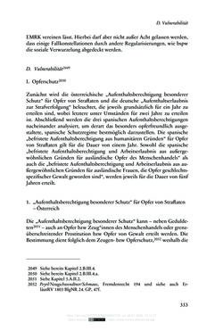 Image of the Page - 353 - in Regularisierungen irregulär aufhältiger Migrantinnen und Migranten - Deutschland, Österreich und Spanien im Rechtsvergleich