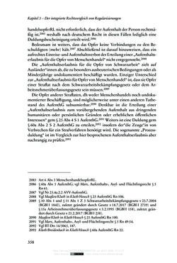 Image of the Page - 358 - in Regularisierungen irregulär aufhältiger Migrantinnen und Migranten - Deutschland, Österreich und Spanien im Rechtsvergleich