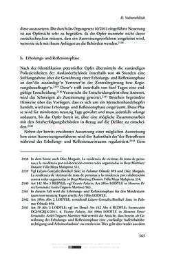 Image of the Page - 365 - in Regularisierungen irregulär aufhältiger Migrantinnen und Migranten - Deutschland, Österreich und Spanien im Rechtsvergleich
