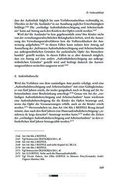 Image of the Page - 369 - in Regularisierungen irregulär aufhältiger Migrantinnen und Migranten - Deutschland, Österreich und Spanien im Rechtsvergleich