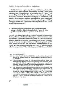 Image of the Page - 370 - in Regularisierungen irregulär aufhältiger Migrantinnen und Migranten - Deutschland, Österreich und Spanien im Rechtsvergleich