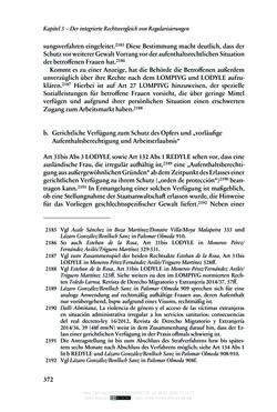 Image of the Page - 372 - in Regularisierungen irregulär aufhältiger Migrantinnen und Migranten - Deutschland, Österreich und Spanien im Rechtsvergleich