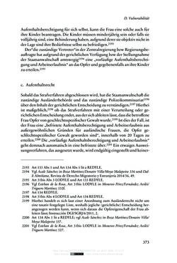 Image of the Page - 373 - in Regularisierungen irregulär aufhältiger Migrantinnen und Migranten - Deutschland, Österreich und Spanien im Rechtsvergleich