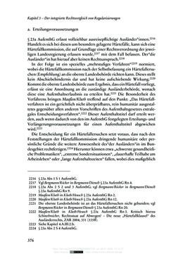Image of the Page - 376 - in Regularisierungen irregulär aufhältiger Migrantinnen und Migranten - Deutschland, Österreich und Spanien im Rechtsvergleich