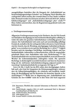Bild der Seite - 378 - in Regularisierungen irregulär aufhältiger Migrantinnen und Migranten - Deutschland, Österreich und Spanien im Rechtsvergleich