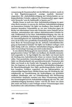 Image of the Page - 384 - in Regularisierungen irregulär aufhältiger Migrantinnen und Migranten - Deutschland, Österreich und Spanien im Rechtsvergleich