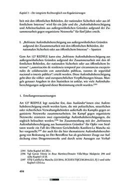 Bild der Seite - 404 - in Regularisierungen irregulär aufhältiger Migrantinnen und Migranten - Deutschland, Österreich und Spanien im Rechtsvergleich