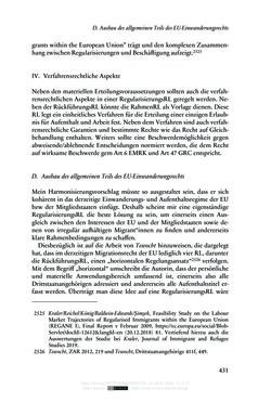 Bild der Seite - 431 - in Regularisierungen irregulär aufhältiger Migrantinnen und Migranten - Deutschland, Österreich und Spanien im Rechtsvergleich