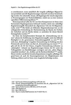 Bild der Seite - 432 - in Regularisierungen irregulär aufhältiger Migrantinnen und Migranten - Deutschland, Österreich und Spanien im Rechtsvergleich