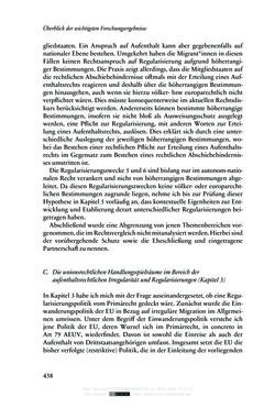 Image of the Page - 438 - in Regularisierungen irregulär aufhältiger Migrantinnen und Migranten - Deutschland, Österreich und Spanien im Rechtsvergleich