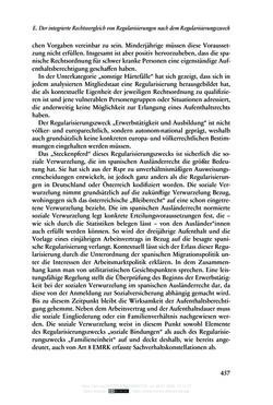 Bild der Seite - 457 - in Regularisierungen irregulär aufhältiger Migrantinnen und Migranten - Deutschland, Österreich und Spanien im Rechtsvergleich