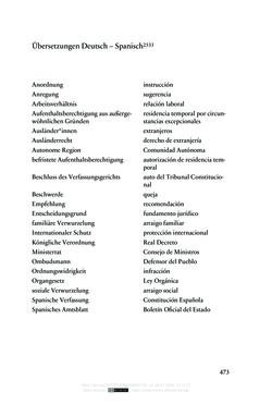 Bild der Seite - 473 - in Regularisierungen irregulär aufhältiger Migrantinnen und Migranten - Deutschland, Österreich und Spanien im Rechtsvergleich