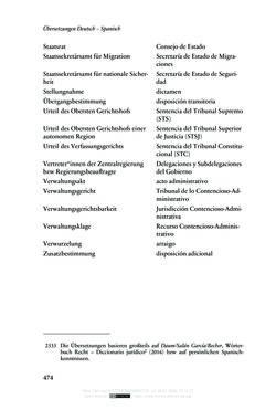 Bild der Seite - 474 - in Regularisierungen irregulär aufhältiger Migrantinnen und Migranten - Deutschland, Österreich und Spanien im Rechtsvergleich