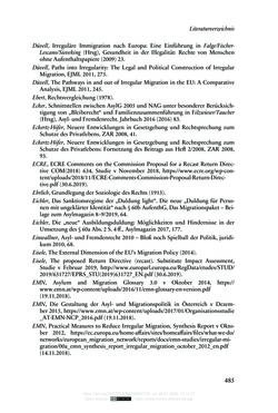 Image of the Page - 485 - in Regularisierungen irregulär aufhältiger Migrantinnen und Migranten - Deutschland, Österreich und Spanien im Rechtsvergleich
