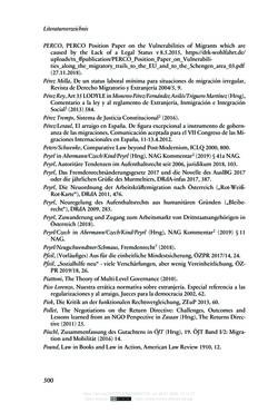 Image of the Page - 500 - in Regularisierungen irregulär aufhältiger Migrantinnen und Migranten - Deutschland, Österreich und Spanien im Rechtsvergleich