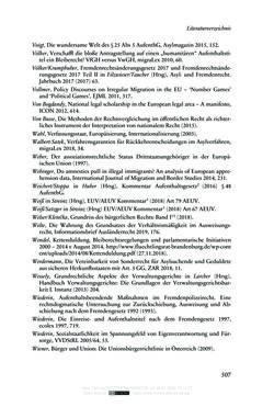 Image of the Page - 507 - in Regularisierungen irregulär aufhältiger Migrantinnen und Migranten - Deutschland, Österreich und Spanien im Rechtsvergleich