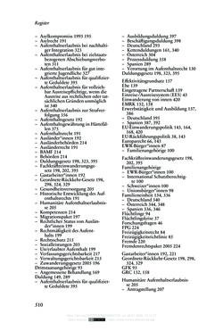 Image of the Page - 510 - in Regularisierungen irregulär aufhältiger Migrantinnen und Migranten - Deutschland, Österreich und Spanien im Rechtsvergleich
