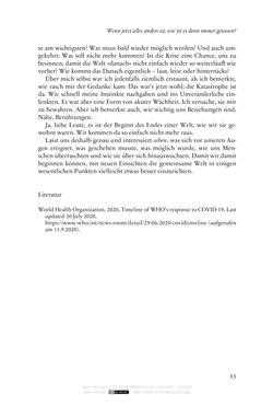 Image of the Page - 15 - in Religion, Medien und die Corona-Pandemie - Paradoxien einer Krise